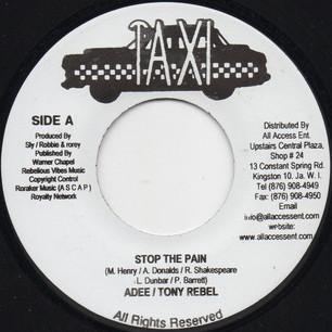 Adee (4), Tony Rebel - Stop The Pain