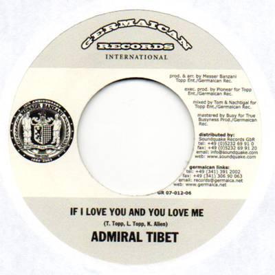 Admiral Tibet, Liquid (19) - If I Love You And You Love Me / Get The Party Started