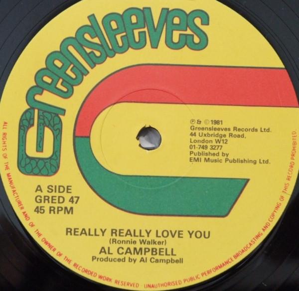 Al Campbell - Really Really Love You / Rub A Dub Dub