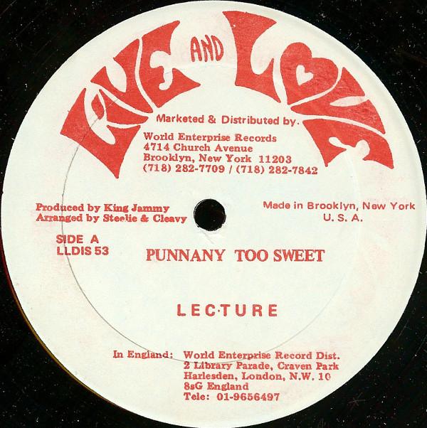 Anthony Malvo, Lecturer - Punnany Too Sweet / How Glad I Am