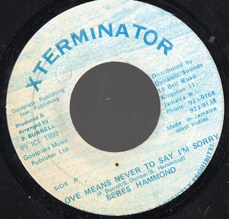 Beres Hammond - Love Means Never To Say I'm Sorry