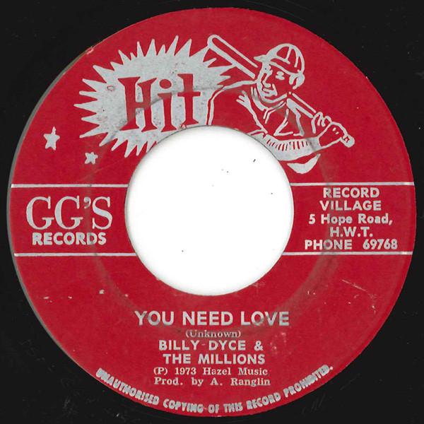 Billy Dice, The Millions (3) - You Need Love