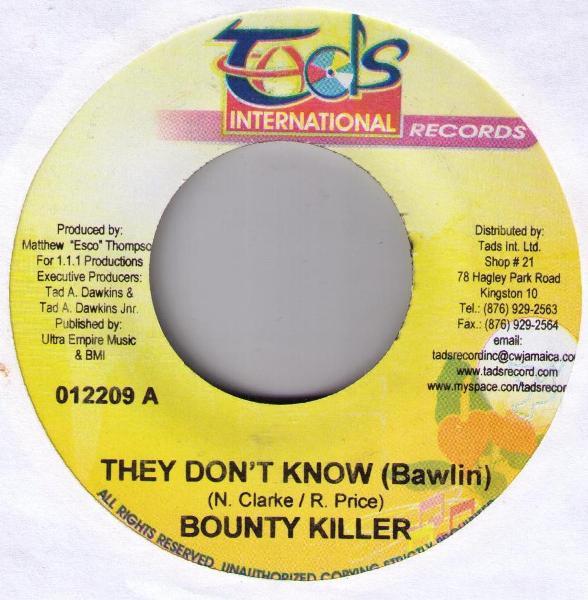 Bounty Killer - They Don't Know (Bawlin)