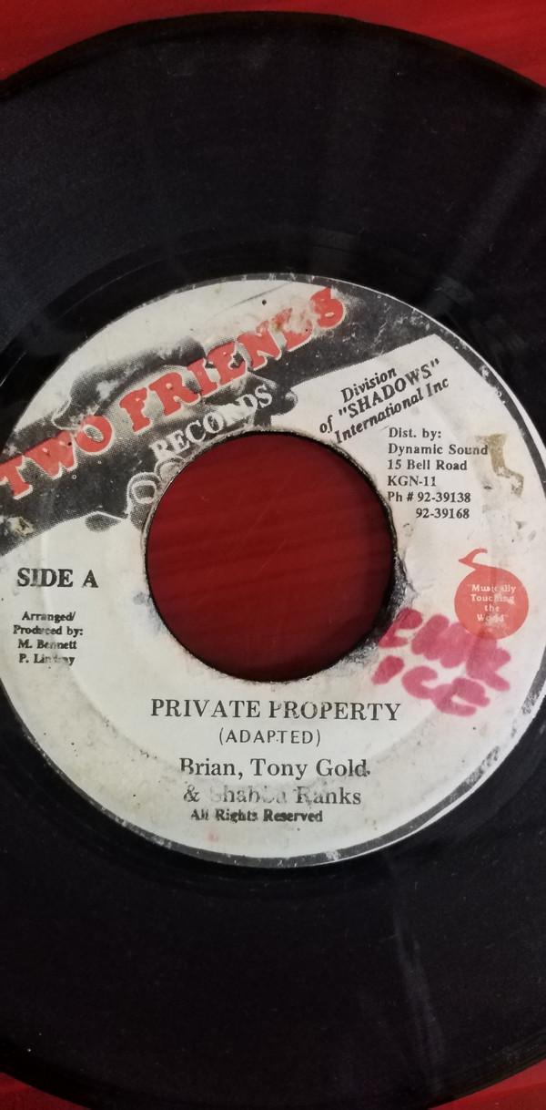 Brian & Tony Gold, Shabba Ranks - Private Property