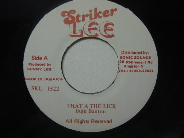 Buju Banton - That A The Lick