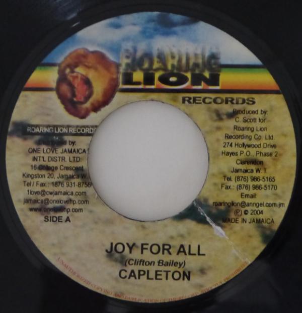 Capleton, Prophecy Band - Joy For All / Gal Gone Riddim