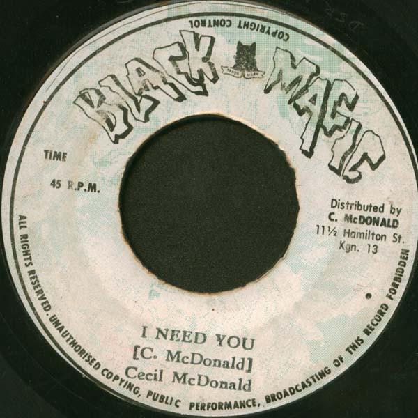 Cecil McDonald - I Need You