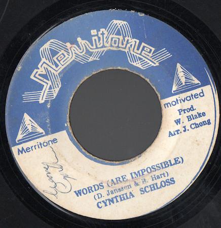Cynthia Schloss - Words (Are Impossible)