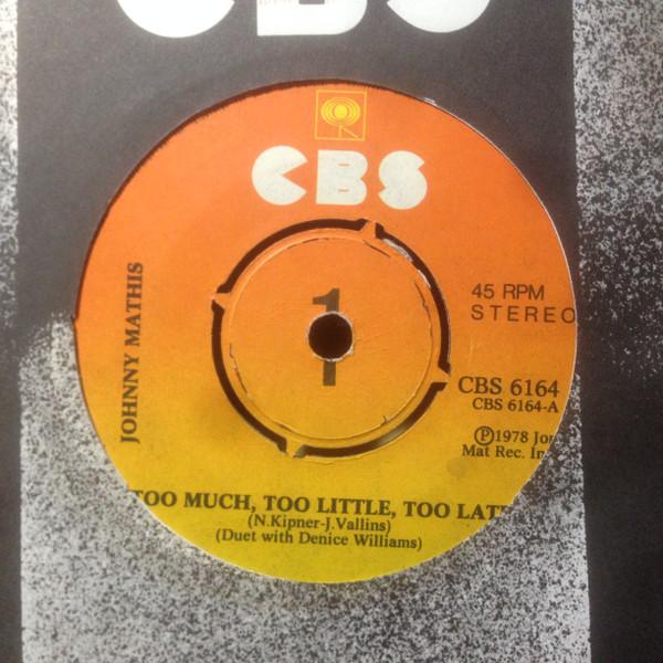 Deniece Williams, Johnny Mathis - Too Much Too Little Too Late