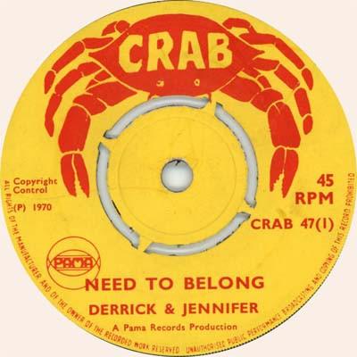 Derrick And Jennifer - Need To Belong / Lets Have Some Fun