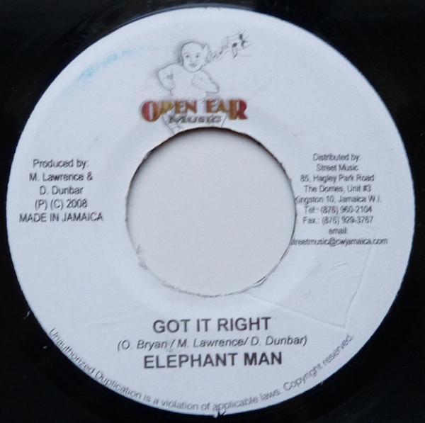 Elephant Man, Burro Banton - Got It Right / Cut Nuh Dash