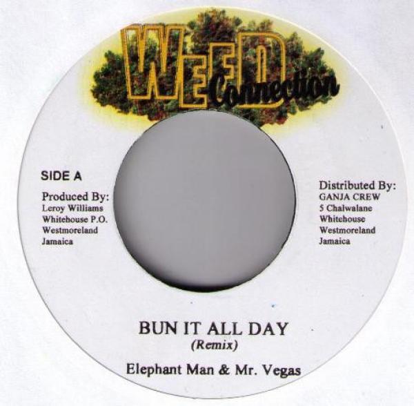 Elephant Man, Mr. Vegas, Wayne Marshall, Assassin - Bun It All Day (Remix) / Weed Smoke (Remix)