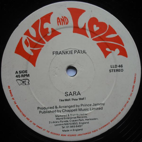 Frankie Paul, Cultural Roots - Sara / Running Back To Me
