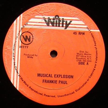 Frankie Paul - Musical Explosion