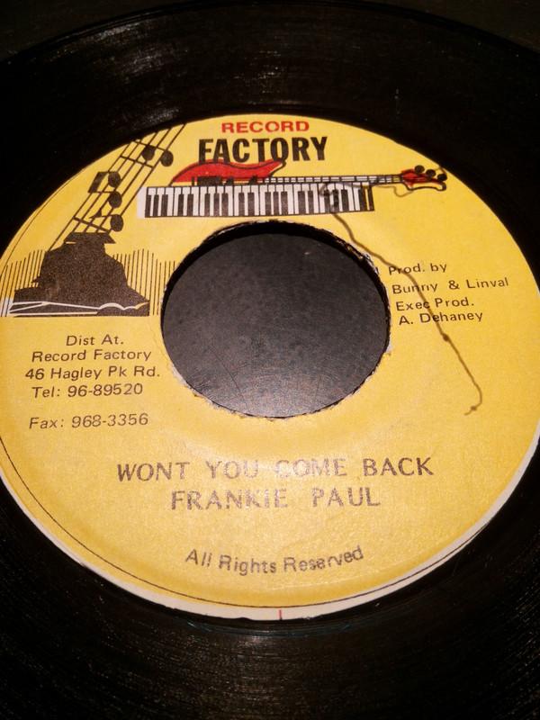 Frankie Paul - Won't You Come Back