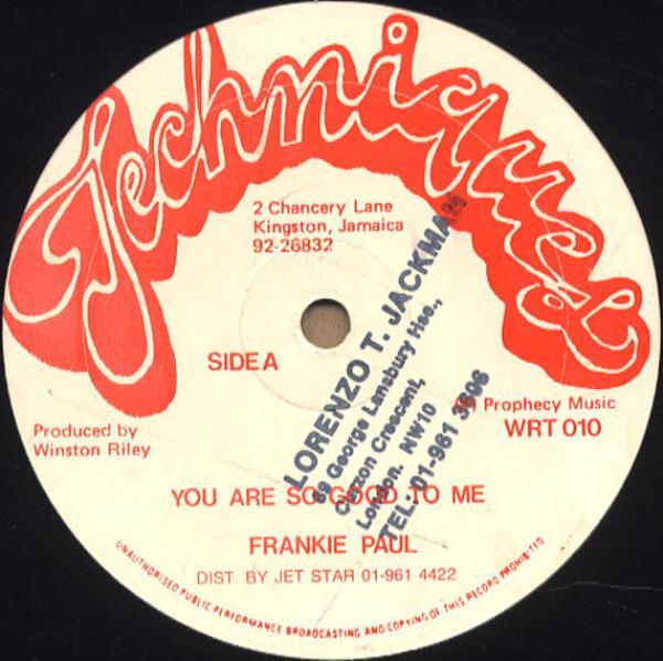 Frankie Paul - You Are So Good To Me