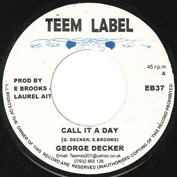 George Dekker - Call It A Day