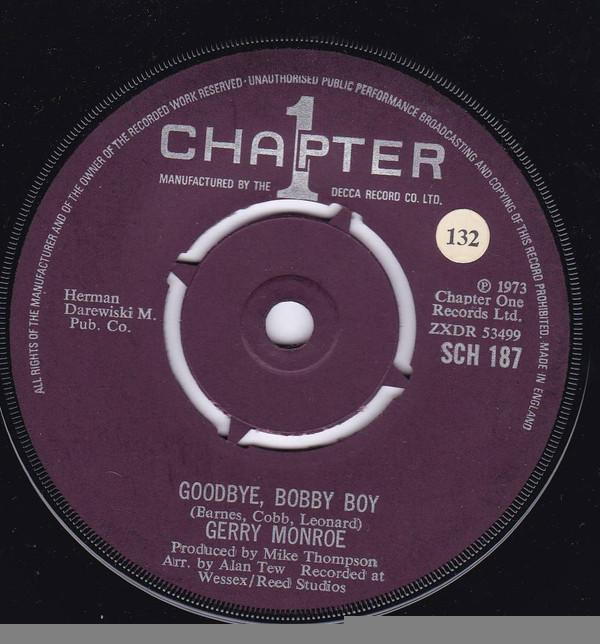 Gerry Monroe - Goodbye, Bobby Boy