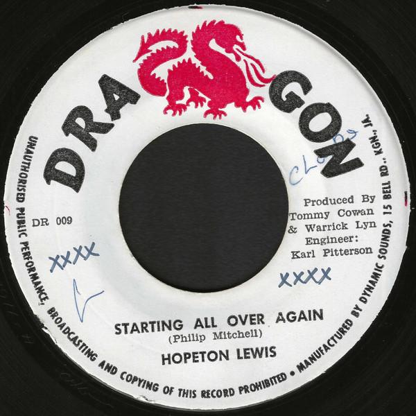 Hopeton Lewis, The Dynamites - Starting All Over Again / Starting All Over Again (Instrumental Version)