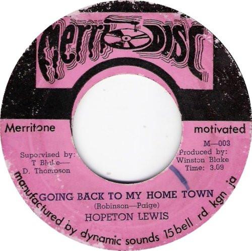 Hopeton Lewis - Going Back To My Home Town