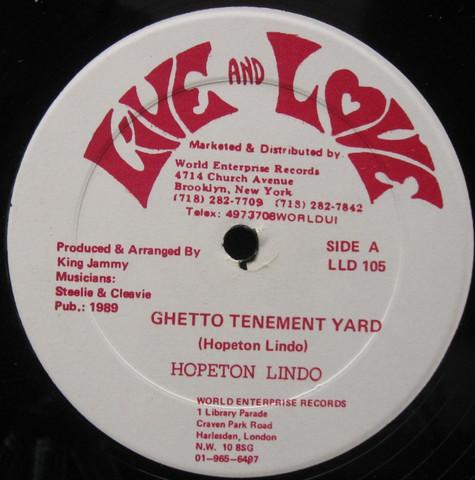 Hopeton Lindo - Ghetto Tenement Yard