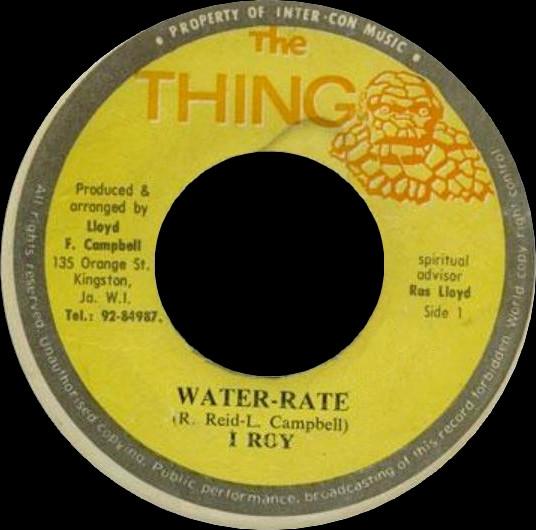 I-Roy - Water-Rate / Native Land