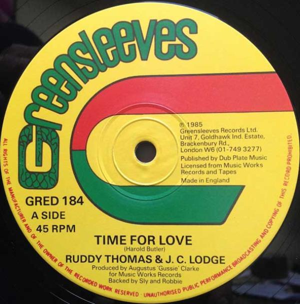 JC Lodge, Ruddy Thomas - Time For Love / In The Summer Time
