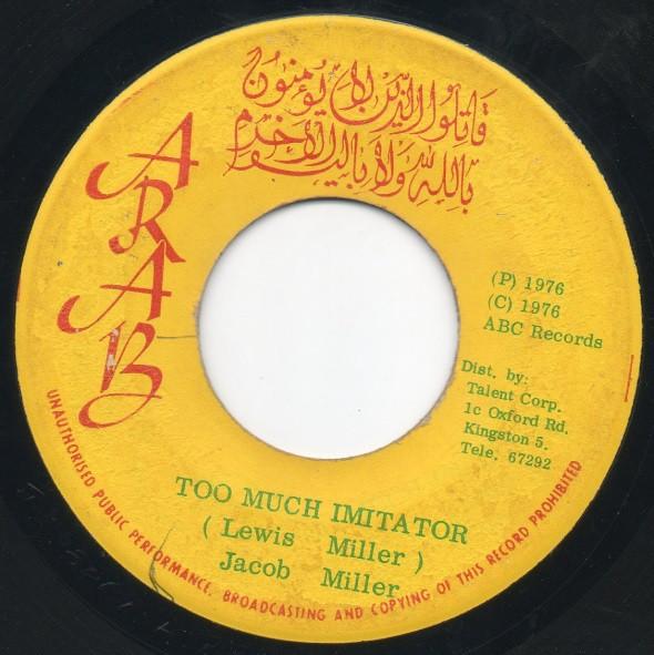 Jacob Miller - Too Much Imitator