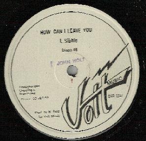 John Holt - How Can I Leave You / Tribal War