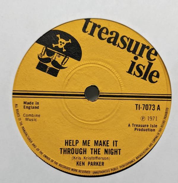 Ken Parker, Tommy McCook Allstars - Help Me Make It Through The Night / Help Me  (Version)