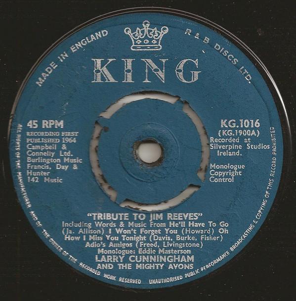 Larry Cunningham (2), The Mighty Avons - Tribute To Jim Reeves