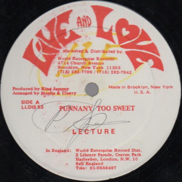 Lecturer, Anthony Malvo - Punnany Too Sweet / How Glad I Am