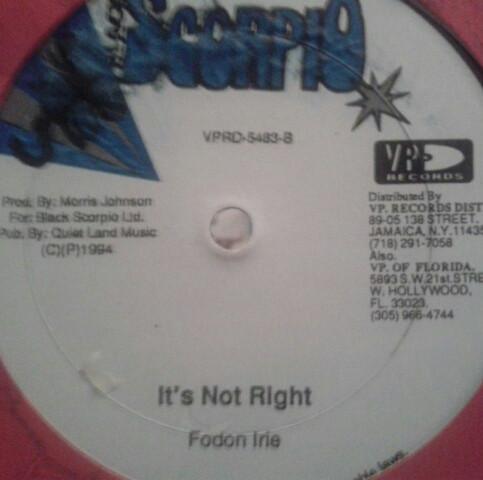 Leroy Smart, Fodon Irie - Hardcore Lover / It's Not Right