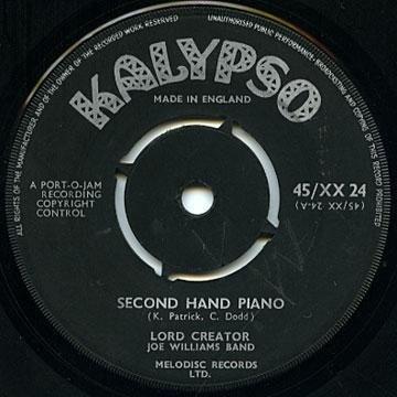 Lord Creator, Joe Williams Band (2) - Second Hand Piano