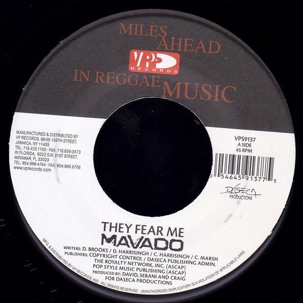Mavado - They Fear Me / Born And Raised