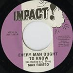 Max Romeo - Every Man Ought To Know / Every Dub Ought To Know