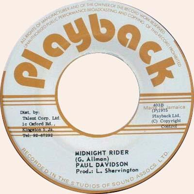 Paul Davidson - Midnight Rider