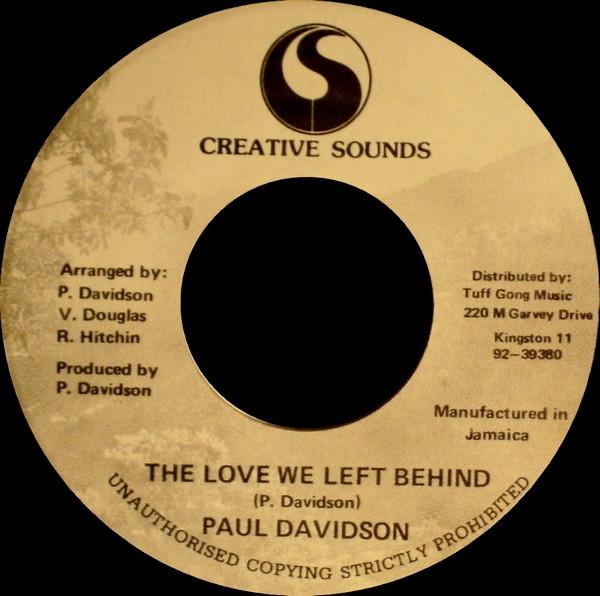 Paul Davidson - The Love We Left Behind / Someone New