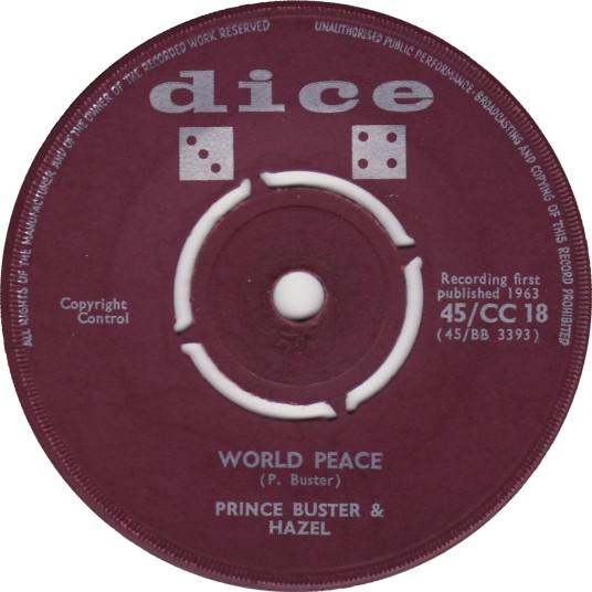 Prince Buster, Hazel Wright - World Peace / The Lion Roars