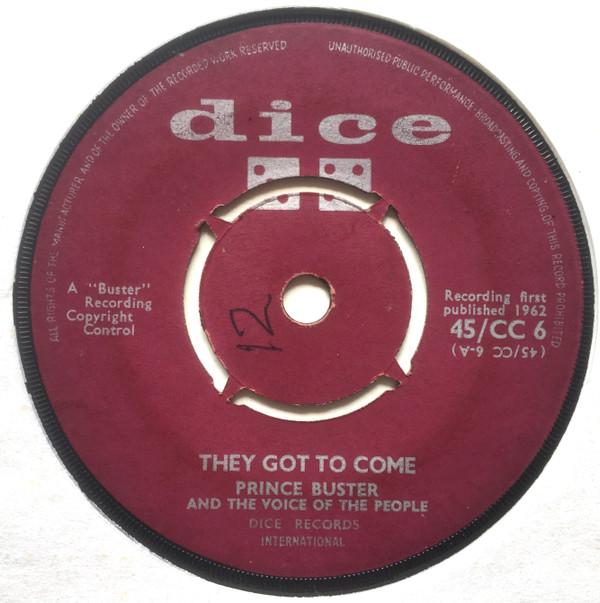 Prince Buster, The Voice Of The People  - They Got To Come / These Are The Times