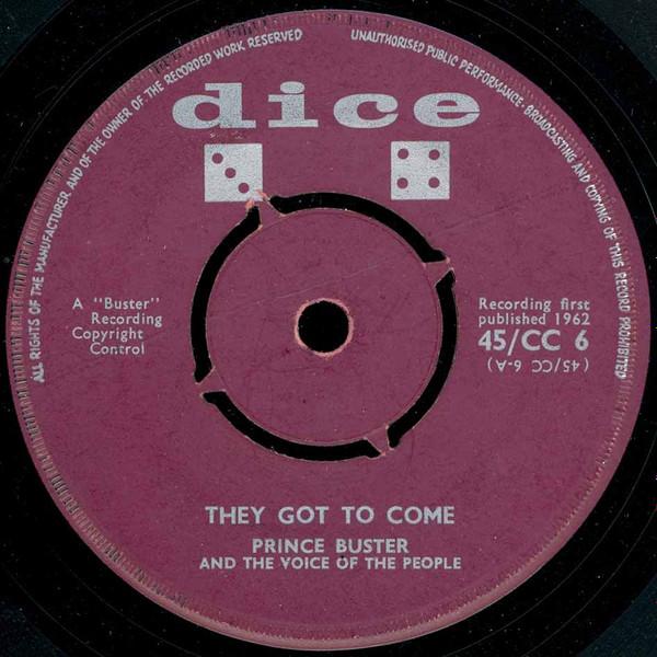Prince Buster, The Voice Of The People  - They Got To Come / These Are The Times