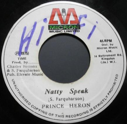 Prince Heron - Natty Speak