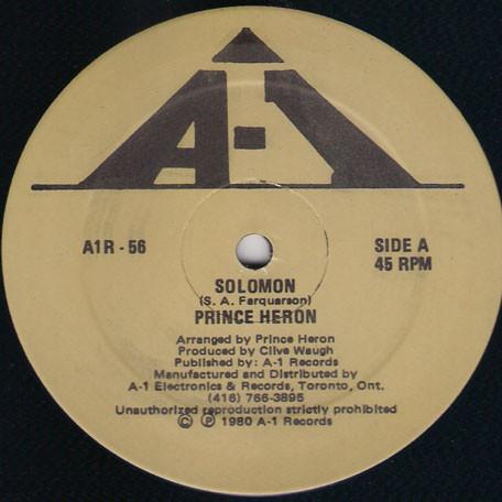 Prince Heron - Solomon / Jah Yardland