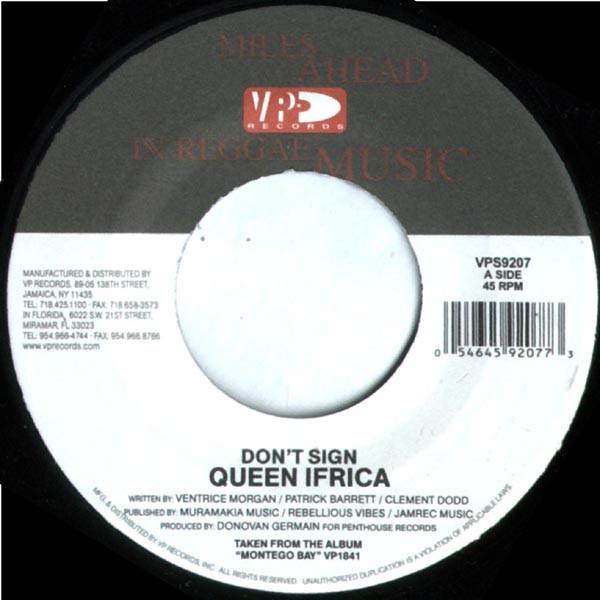 Queen Ifrica - Don't Sign