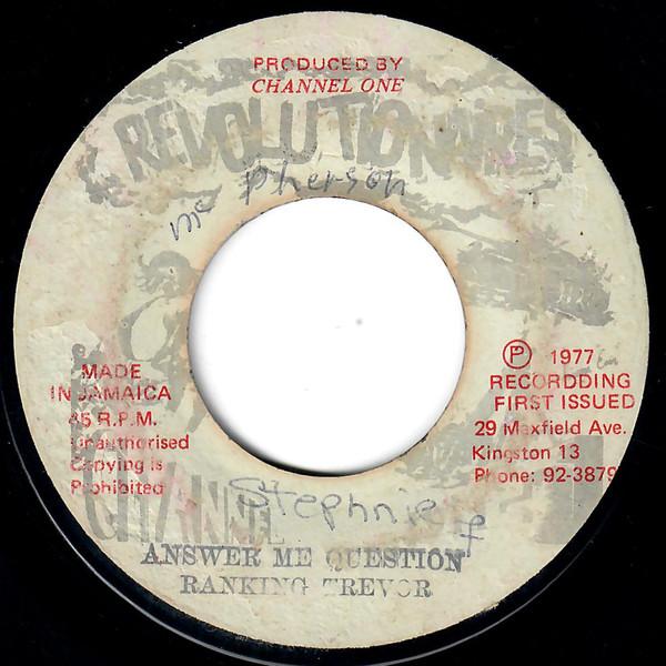 Ranking Trevor - Answer Me Question