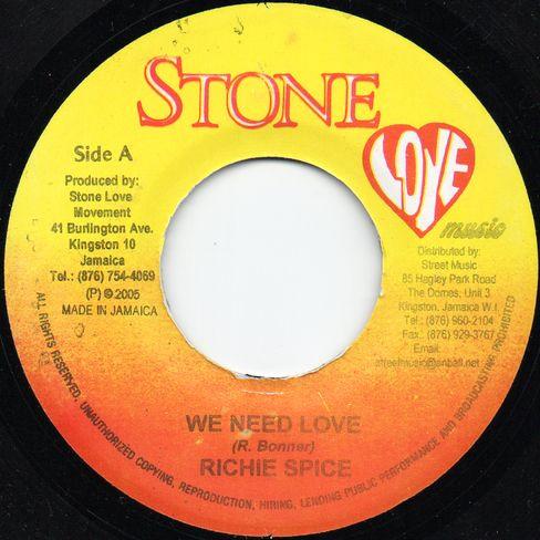 Richie Spice, Frisco Kid - We Need Love / I See Dem
