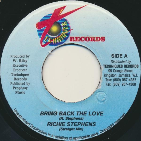 Richie Stephens - Bring Back The Love