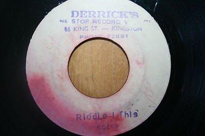 Scotty (2), Derrick Harriott - Riddle I This / Musical Chariot