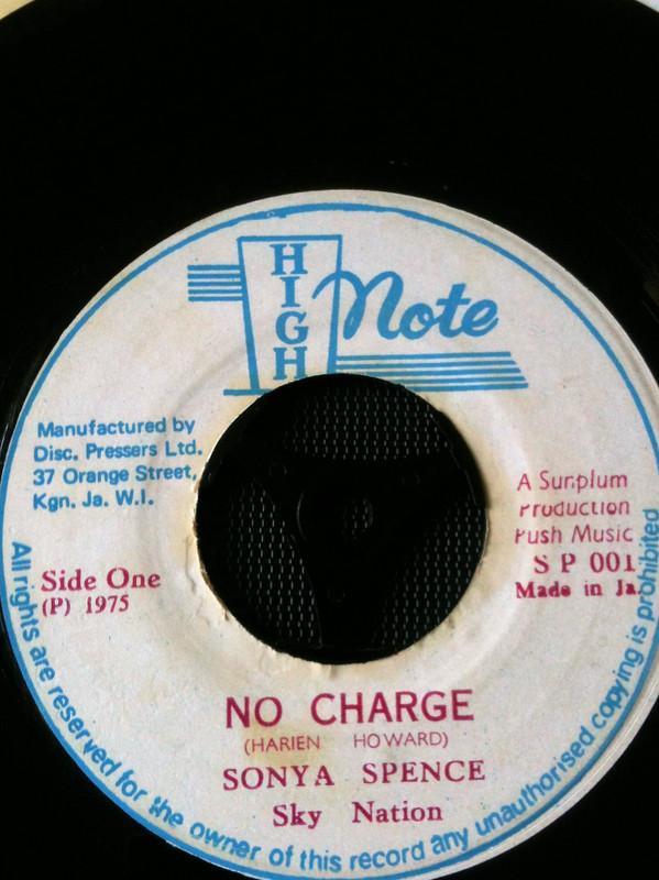 Sonya Spence, Sky Nation - No Charge / Dub Writing