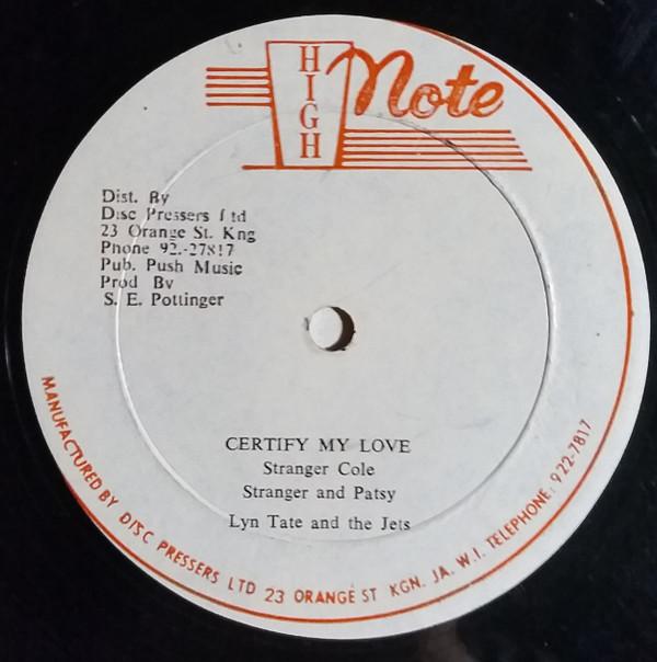 Stranger & Patsy, Lynn Taitt & The Jets - Certify My Love